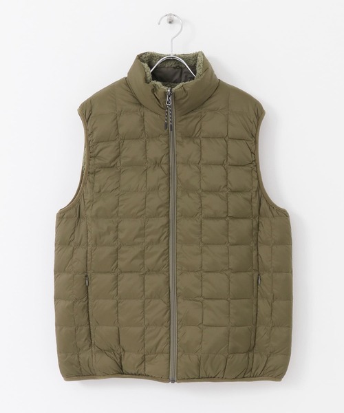 TAION(タイオン)の「TAION DOWNxBOA REVERSIBLE VEST(ダウンベスト・メンズ・ブラック/ネイビー/オリーブ/キャメル・MEDIUM/LARGE/X-LARGE)」の7枚目の写真