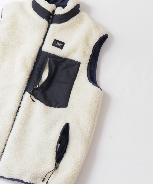 TAION(タイオン)の「TAION DOWNxBOA REVERSIBLE VEST(ダウンベスト・メンズ・ブラック/ネイビー/オリーブ/キャメル・MEDIUM/LARGE/X-LARGE)」の14枚目の写真