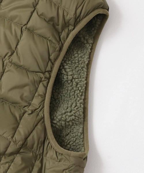 TAION(タイオン)の「TAION DOWNxBOA REVERSIBLE VEST(ダウンベスト・メンズ・ブラック/ネイビー/オリーブ/キャメル・MEDIUM/LARGE/X-LARGE)」の17枚目の写真