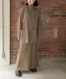 titivate | ﾚｲﾔｰﾄﾞﾆｯﾄﾜﾝﾋﾟｰｽ(ワンピース)