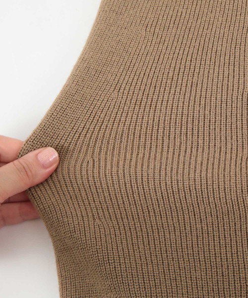 titivate（ティティベイト）の「ﾚｲﾔｰﾄﾞﾆｯﾄﾜﾝﾋﾟｰｽ（ワンピース・レディース・ベージュ/ベージュ系その他/ブラウン系その他・S/M）」の5枚目の写真