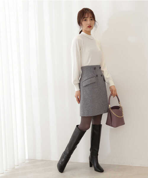 PROPORTION BODY DRESSING(プロポーションボディドレッシング)の「パールネックニット / 1211270111(ニット/セーター・レディース・パープル/ネイビー/ホワイト系その他・SMALL/MEDIUM)」の6枚目の写真