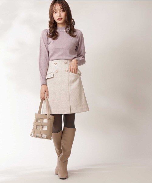 PROPORTION BODY DRESSING(プロポーションボディドレッシング)の「パールネックニット / 1211270111(ニット/セーター・レディース・パープル/ネイビー/ホワイト系その他・SMALL/MEDIUM)」の18枚目の写真