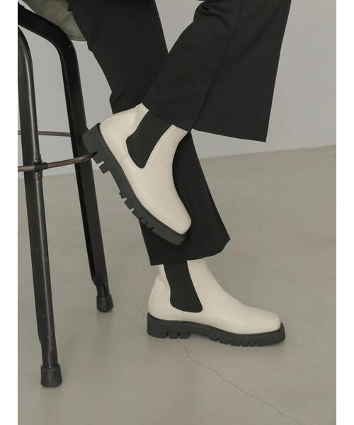 AMERICAN HOLIC（アメリカンホリック）の「サイドゴアブーツ（ブーツ・レディース・ブラック/アイボリー・S/L/M）」の13枚目の写真