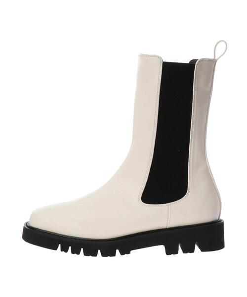 AMERICAN HOLIC（アメリカンホリック）の「サイドゴアブーツ（ブーツ・レディース・ブラック/アイボリー・S/L/M）」の5枚目の写真