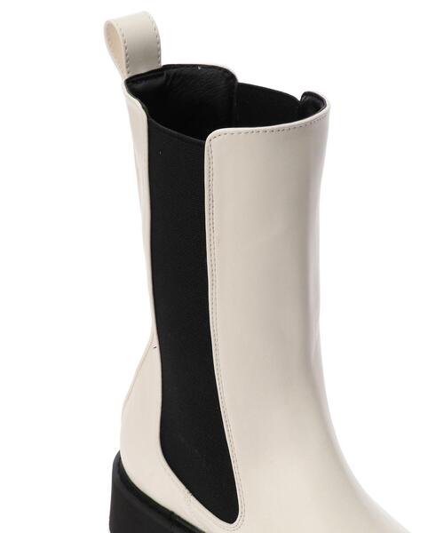 AMERICAN HOLIC（アメリカンホリック）の「サイドゴアブーツ（ブーツ・レディース・ブラック/アイボリー・S/L/M）」の8枚目の写真