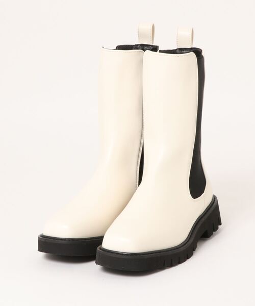 AMERICAN HOLIC（アメリカンホリック）の「サイドゴアブーツ（ブーツ・レディース・ブラック/アイボリー・S/L/M）」の12枚目の写真