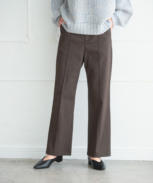 LEPSIM（レプシィム）の「ビキモウセミフレアパンツ　218819（チノパンツ・レディース・グリーン/オレンジ/アイボリー/グレー/カーキ・MEDIUM/SMALL/LARGE）」の3枚目の写真