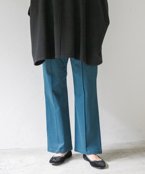 LEPSIM（レプシィム）の「ビキモウセミフレアパンツ　218819（チノパンツ・レディース・グリーン/オレンジ/アイボリー/グレー/カーキ・MEDIUM/SMALL/LARGE）」の4枚目の写真