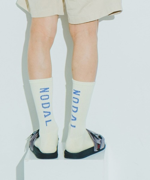 NODAL(ノーダル)の「NODAL / ノーダル LOGO SOCKSロゴソックス(ユニセックス)(ソックス/靴下・メンズ・ピンク/ホワイト/グレー/ブラック/サックスブルー/ヘザーグレー/オリーブドラブ/イエロー/レッド/ライトブルー/オレンジ/ネイビー/パープル/ブラウン/ブラック系その他/ホワイト系その他/エメラルド/ライトイエロー/アッシュグレー/ダークブルー/ワイン/アイボリー/クリーム/アクア/ダークブラウン/オートミール/ミント/キャメル/ダークネイビー・FREE)」の11枚目の写真