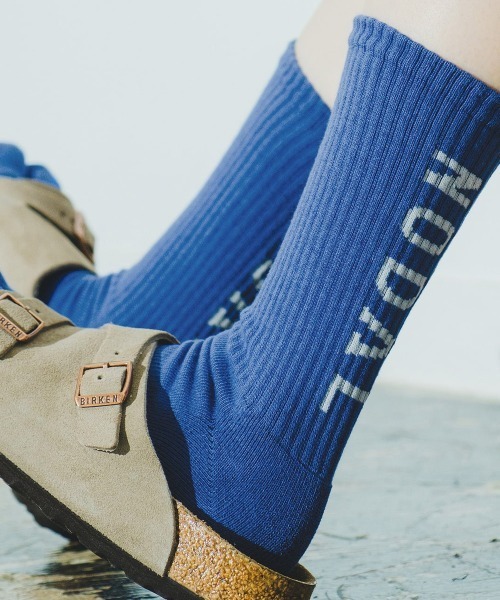 NODAL(ノーダル)の「NODAL / ノーダル LOGO SOCKSロゴソックス(ユニセックス)(ソックス/靴下・メンズ・ピンク/ホワイト/グレー/ブラック/サックスブルー/ヘザーグレー/オリーブドラブ/イエロー/レッド/ライトブルー/オレンジ/ネイビー/パープル/ブラウン/ブラック系その他/ホワイト系その他/エメラルド/ライトイエロー/アッシュグレー/ダークブルー/ワイン/アイボリー/クリーム/アクア/ダークブラウン/オートミール/ミント/キャメル/ダークネイビー・FREE)」の19枚目の写真