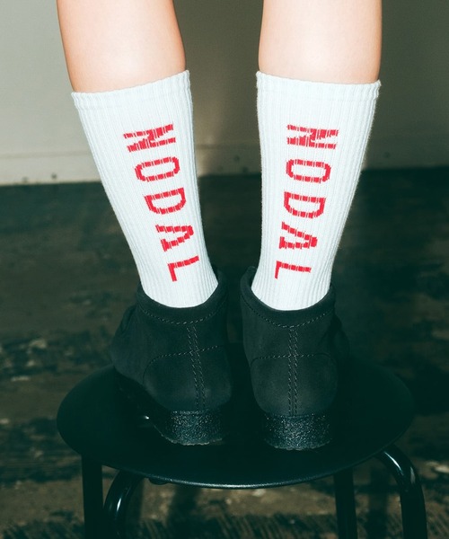 NODAL / ノーダル LOGO SOCKSロゴソックス(ユニセックス