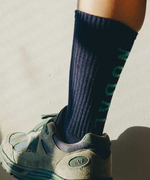NODAL(ノーダル)の「NODAL / ノーダル LOGO SOCKSロゴソックス(ユニセックス)(ソックス/靴下・メンズ・ピンク/ホワイト/グレー/ブラック/サックスブルー/ヘザーグレー/オリーブドラブ/イエロー/レッド/ライトブルー/オレンジ/ネイビー/パープル/ブラウン/ブラック系その他/ホワイト系その他/エメラルド/ライトイエロー/アッシュグレー/ダークブルー/ワイン/アイボリー/クリーム/アクア/ダークブラウン/オートミール/ミント/キャメル/ダークネイビー・FREE)」の21枚目の写真