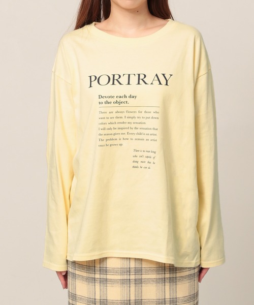 Heather(ヘザー)の「LOGOロンTEE 258154(Tシャツ/カットソー・レディース・ホワイト/イエロー/ブルー・FREE)」の10枚目の写真