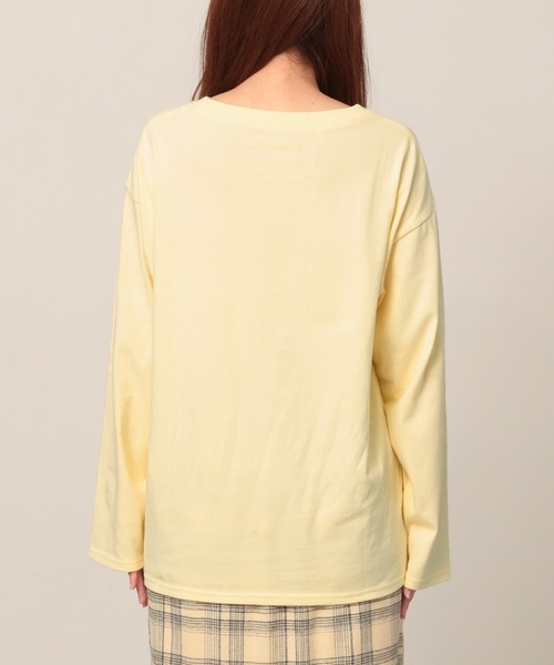 Heather(ヘザー)の「LOGOロンTEE 258154(Tシャツ/カットソー・レディース・ホワイト/イエロー/ブルー・FREE)」の12枚目の写真