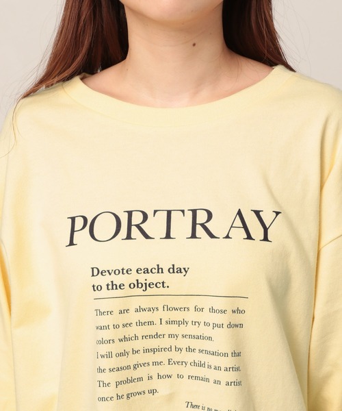 Heather(ヘザー)の「LOGOロンTEE 258154(Tシャツ/カットソー・レディース・ホワイト/イエロー/ブルー・FREE)」の13枚目の写真