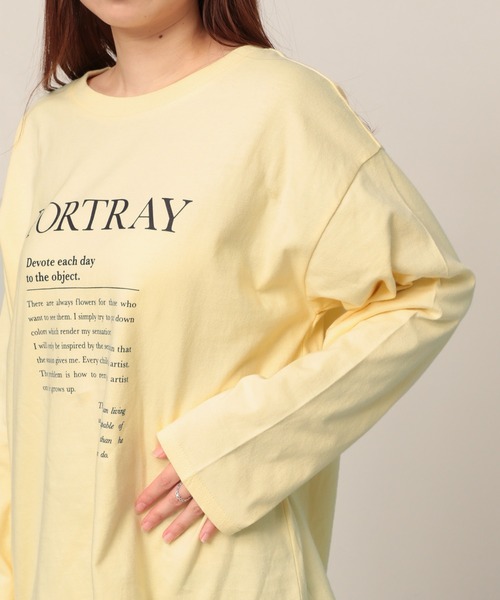 Heather(ヘザー)の「LOGOロンTEE 258154(Tシャツ/カットソー・レディース・ホワイト/イエロー/ブルー・FREE)」の14枚目の写真
