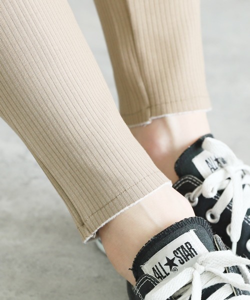 reca(レカ)の「裏起毛ボンディングリブレギンス(レギンス/スパッツ・レディース・ブラック/ベージュ/チャコール・FREE)」の22枚目の写真