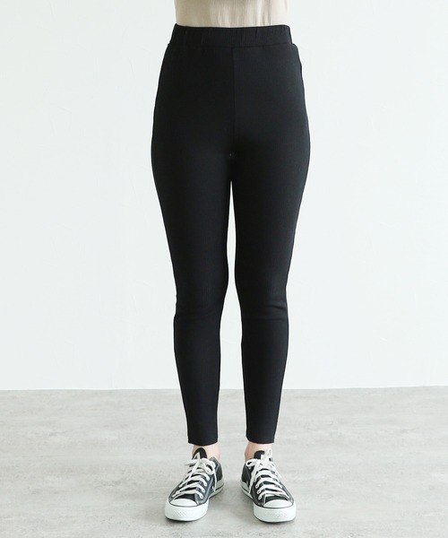 reca(レカ)の「裏起毛ボンディングリブレギンス(レギンス/スパッツ・レディース・ブラック/ベージュ/チャコール・FREE)」の13枚目の写真