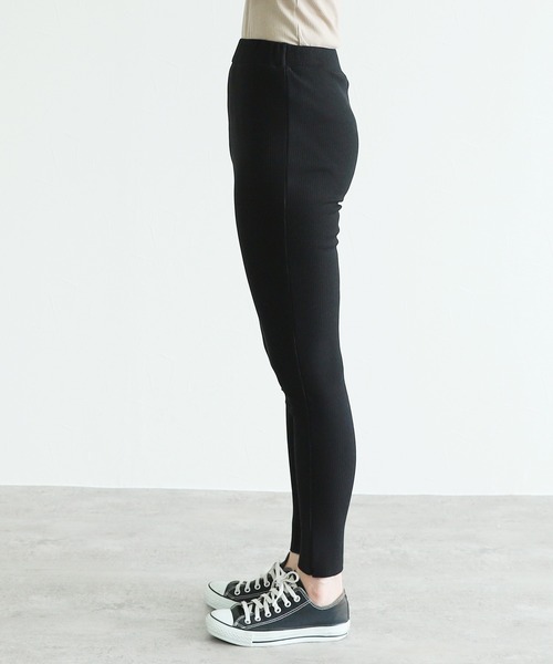 reca(レカ)の「裏起毛ボンディングリブレギンス(レギンス/スパッツ・レディース・ブラック/ベージュ/チャコール・FREE)」の14枚目の写真