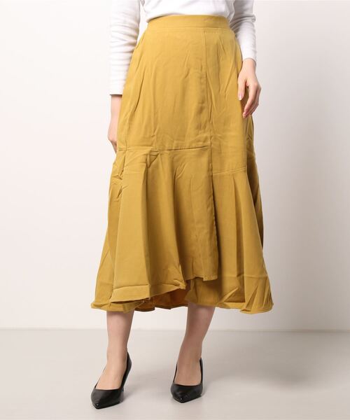 KOBE LETTUCE（コウベレタス）の「アシンメトリーマーメイドスカート[M3487]（スカート・レディース・ピンク系/ブラック/グリーン/オレンジ系/マスタード・FREE）」の4枚目の写真