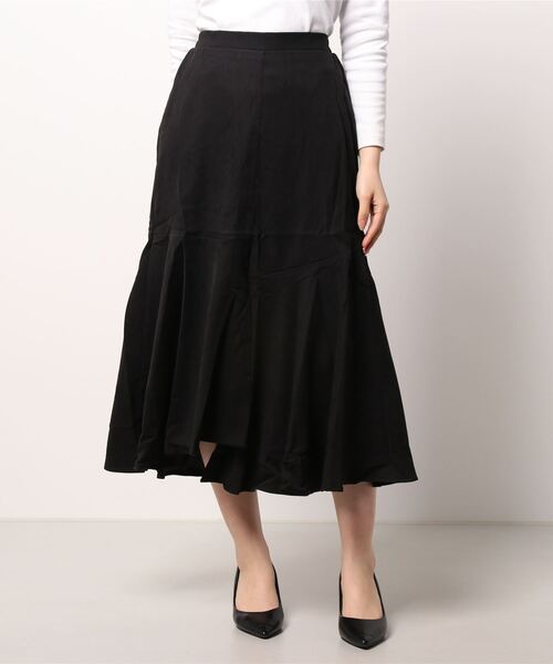 KOBE LETTUCE（コウベレタス）の「アシンメトリーマーメイドスカート[M3487]（スカート・レディース・ピンク系/ブラック/グリーン/オレンジ系/マスタード・FREE）」の2枚目の写真