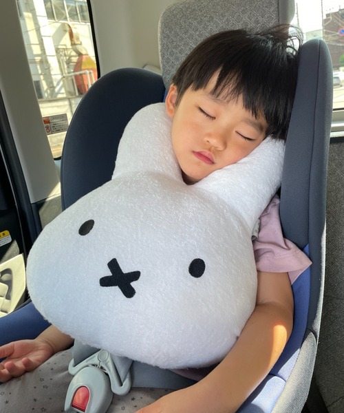 BIRTHDAY BAR（バースデイバー）の「一緒にお出かけ ふわもふミッフィー2・ボリス  シートベルト クッション ドライブ 車（クッション/クッションカバー・キッズ・ホワイト/ブラウン・フリー）」の19枚目の写真