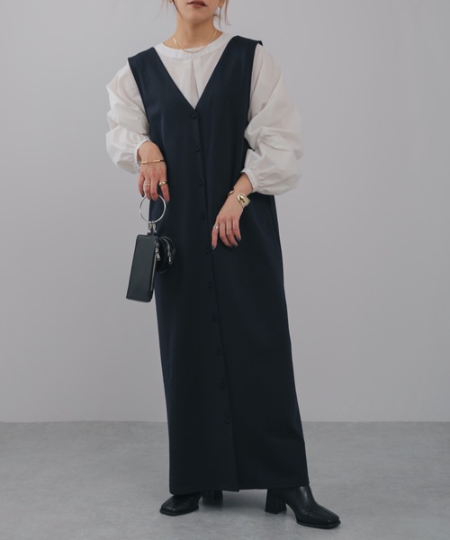 ap retro(アプレトロ)の「【apretro】ボリュームスリーブシャツブラウス 前後2WAY(シャツ/ブラウス・レディース・ホワイト/ブラック/ストライプ・FREE)」の15枚目の写真