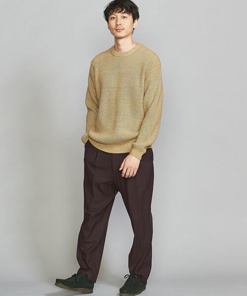 BEAUTY&YOUTH UNITED ARROWS（ビューティーアンドユースユナイテッドアローズ）の「BY ソフト ツイル ファット ノープリーツ パンツ（スラックス・メンズ・ブラック/ダークブラウン・S/M/L/XL）」の4枚目の写真