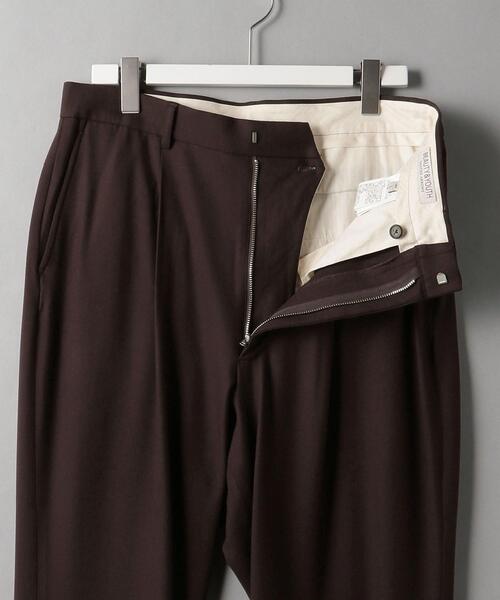BEAUTY&YOUTH UNITED ARROWS（ビューティーアンドユースユナイテッドアローズ）の「BY ソフト ツイル ファット ノープリーツ パンツ（スラックス・メンズ・ブラック/ダークブラウン・S/M/L/XL）」の15枚目の写真