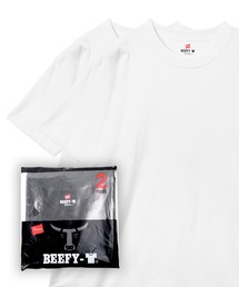 HANES(ヘインズ)の「【2枚セット】Hanes ヘインズ BEEFY-T ヘビーウェイト Tシャツ 半袖 カットソー メンズ レディース ユニセックス 無地(Tシャツ/カットソー)」