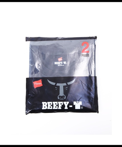 HANES(ヘインズ)の「【2枚セット】Hanes/ヘインズ BEEFY-T ヘビーウェイト Tシャツ 半袖 カットソー メンズ レディース ユニセックス 無地(Tシャツ/カットソー・メンズ・グレー/ブラック/ホワイト/ネイビー・X-SMALL/SMALL/LARGE/MEDIUM/X-LARGE)」の11枚目の写真