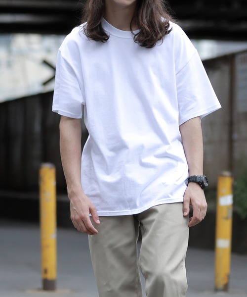 HANES(ヘインズ)の「【2枚セット】Hanes/ヘインズ BEEFY-T ヘビーウェイト Tシャツ 半袖 カットソー メンズ レディース ユニセックス 無地(Tシャツ/カットソー・メンズ・グレー/ブラック/ホワイト/ネイビー・X-SMALL/SMALL/LARGE/MEDIUM/X-LARGE)」の20枚目の写真