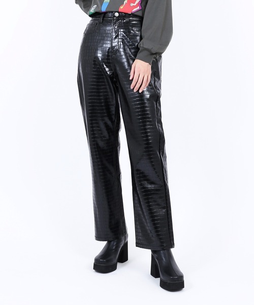 PUNYUS（プニュズ）の「フェィクレザーパンツ（その他パンツ・レディース・ブラック/ライトパープル・2/4/1/3）」の11枚目の写真