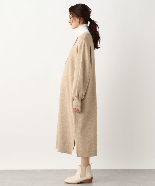 LEPSIM（レプシィム）の「マタニティ／12ゲージWAYヘンリーワンピース（マタニティウェア/グッズ・レディース・ベージュ/ブラウン/ブルー・FREE）」の14枚目の写真