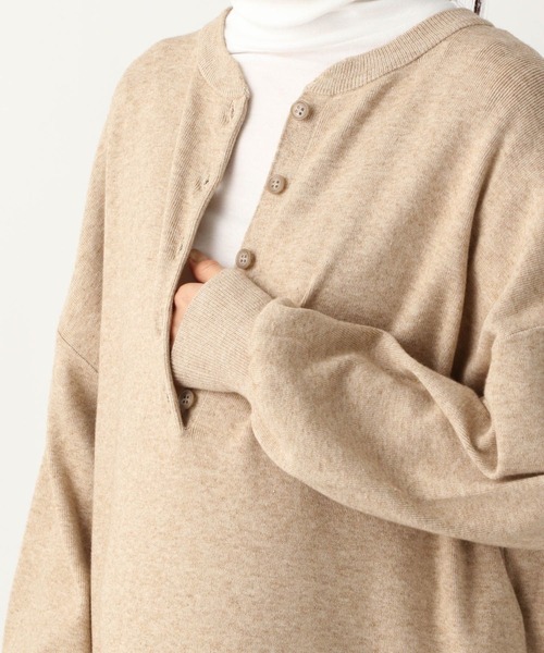 LEPSIM（レプシィム）の「マタニティ／12ゲージWAYヘンリーワンピース（マタニティウェア/グッズ・レディース・ベージュ/ブラウン/ブルー・FREE）」の17枚目の写真