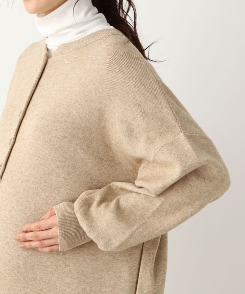 LEPSIM（レプシィム）の「マタニティ／12ゲージWAYヘンリーワンピース（マタニティウェア/グッズ・レディース・ベージュ/ブラウン/ブルー・FREE）」の18枚目の写真