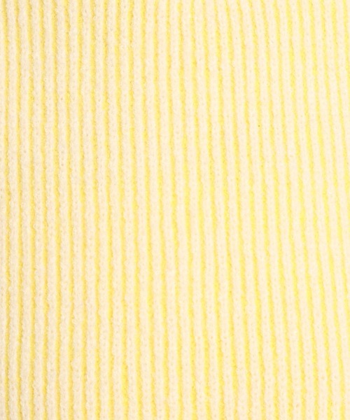 niko and...（ニコアンド）の「洗える配色片畦編みニットプルオーバー（ニット/セーター・レディース・ブラック/グリーン/イエロー・FREE）」の6枚目の写真