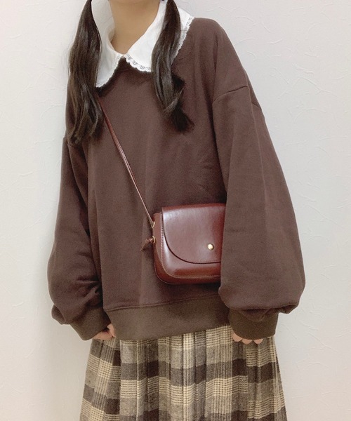 Cham.（チャム）の「チェックスカート(モカ)（スカート・レディース・ブラウン・FREE）」の3枚目の写真