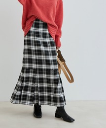 チェックアソートマーメイドスカート