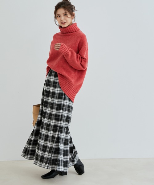 VIS（ビス）の「チェックアソートマーメイドスカート（スカート・レディース・ブラック/ベージュ/ブラック系その他・S/M）」の12枚目の写真