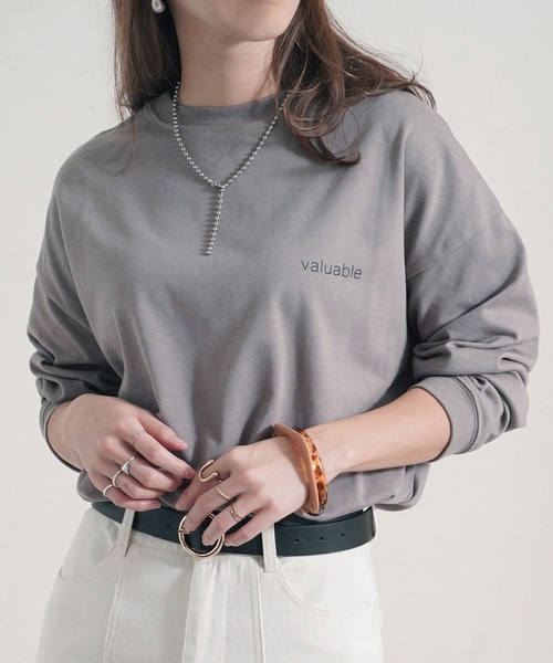 Fizz（フィズ）の「【Fizz/フィズ】　フォトプリントビッグロンT（Tシャツ/カットソー・レディース・グレイッシュベージュ/ベージュ/ブラック/ホワイト・M）」の16枚目の写真
