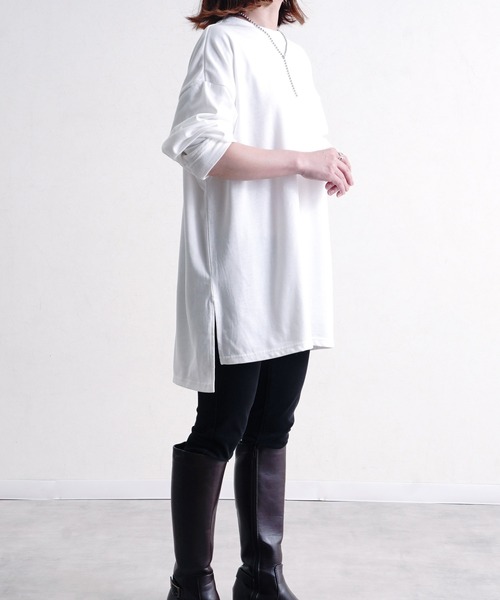 Fizz（フィズ）の「【Fizz/フィズ】　フォトプリントビッグロンT（Tシャツ/カットソー・レディース・グレイッシュベージュ/ベージュ/ブラック/ホワイト・M）」の5枚目の写真