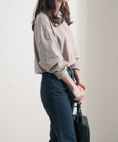Fizz（フィズ）の「【Fizz/フィズ】　フォトプリントビッグロンT（Tシャツ/カットソー・レディース・グレイッシュベージュ/ベージュ/ブラック/ホワイト・M）」の12枚目の写真