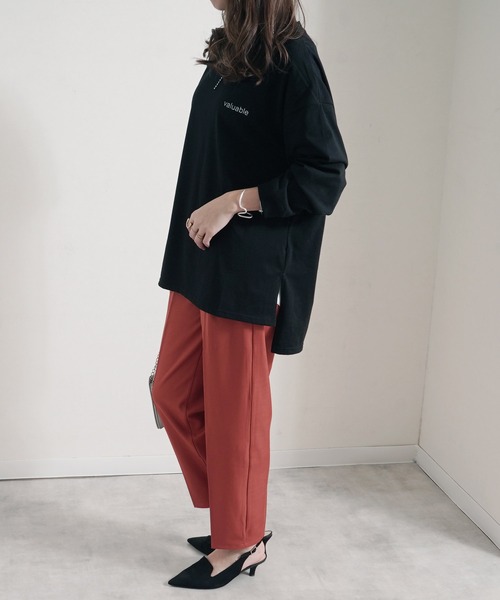 Fizz（フィズ）の「【Fizz/フィズ】　フォトプリントビッグロンT（Tシャツ/カットソー・レディース・グレイッシュベージュ/ベージュ/ブラック/ホワイト・M）」の20枚目の写真