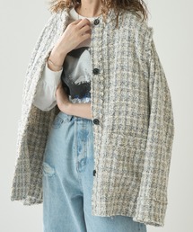 mystic | ツィードジレジャケット(テーラードジャケット)