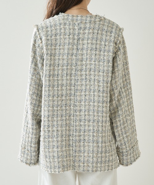 mystic（ミスティック）の「ツィードジレジャケット（テーラードジャケット・レディース・オフホワイト/その他・FREE）」の20枚目の写真