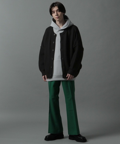 HARE(ハレ)の「ドルマンマルチデザインカーディガン(HARE)(カーディガン/ボレロ・メンズ・ブラック/ライトグレー/グリーン/ブルー・SMALL/MEDIUM)」の5枚目の写真