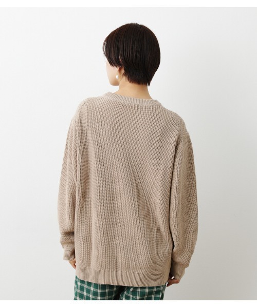 RODEO CROWNS WIDE BOWL(ロデオクラウンズワイドボウル)の「SHARE アゼニットトップス(ニット/セーター・レディース・ネイビー/ベージュ/グリーン・FREE)」の6枚目の写真