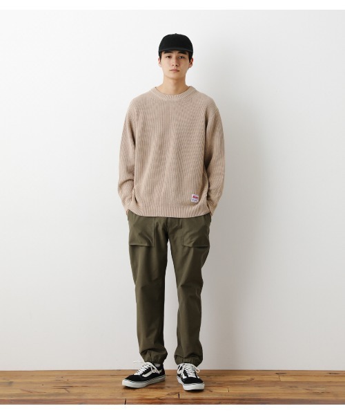 RODEO CROWNS WIDE BOWL(ロデオクラウンズワイドボウル)の「SHARE アゼニットトップス(ニット/セーター・レディース・ネイビー/ベージュ/グリーン・FREE)」の8枚目の写真